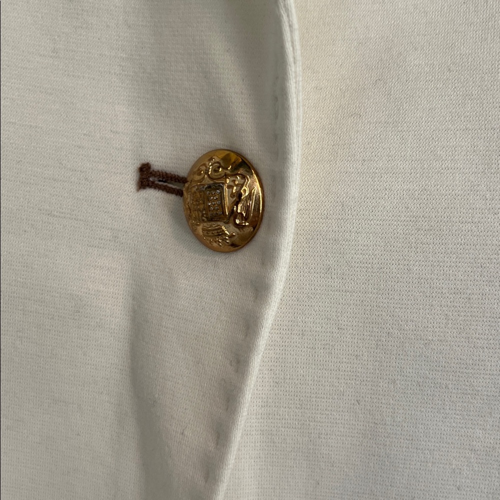 Zara Basic White And Brown Blazer - image 4